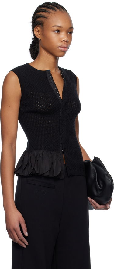 Пуловер Maison Margiela MM6 Maison Margiela Detachable Ruffles Tank Top Черно | S52NC0347 M13082, 1