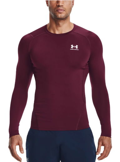 Тениска Under Armour HG Armour Comp Tee Бургунди | 1361524-609