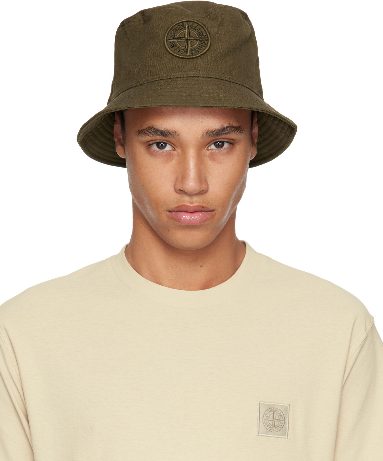 Шапка Stone Island Stone Island Cotton Reps Bucket Hat Зелено | K1S15 9100981 S0065, 0