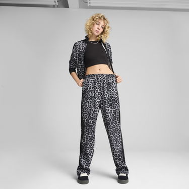 Спортни панталони Puma T7 Leo Luxe All-Over Print Straight-Leg Pants Сиво | 632343_01, 2