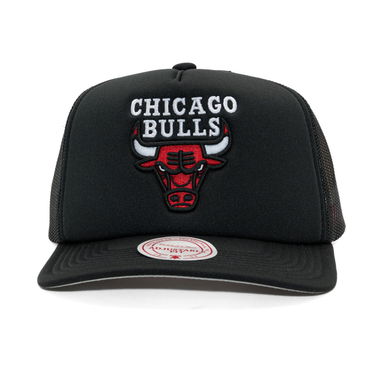 Шапка с козирка Mitchell & Ness Mitchell & Ness Chicago Bulls Hidden Trucker Snapback Черно | HT11408-CBUBLCK, 1