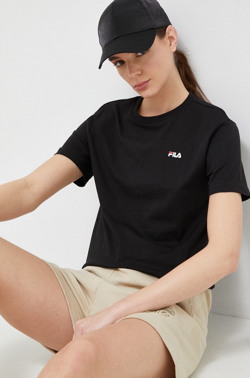 Тениска FILA Cotton T-Shirt 2-pack Черно | FAW0139.SS23, 0