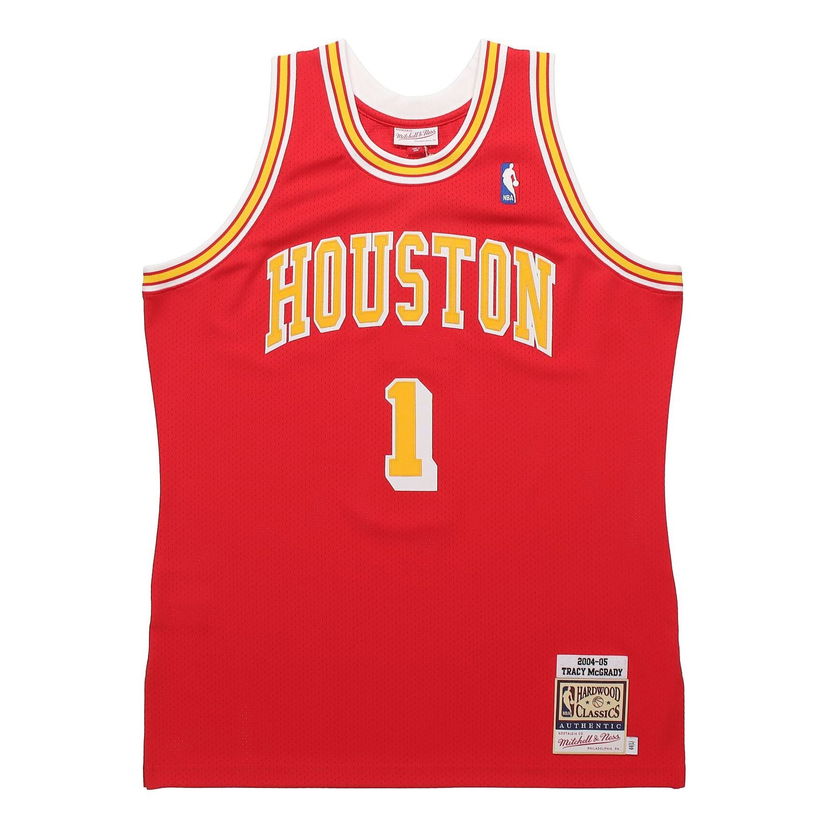 Фланелка Mitchell & Ness Tracy McGrady Houston Rockets  #1 Basketball Jersey Червено | AJY4CP18178-HROSCAR04TMC