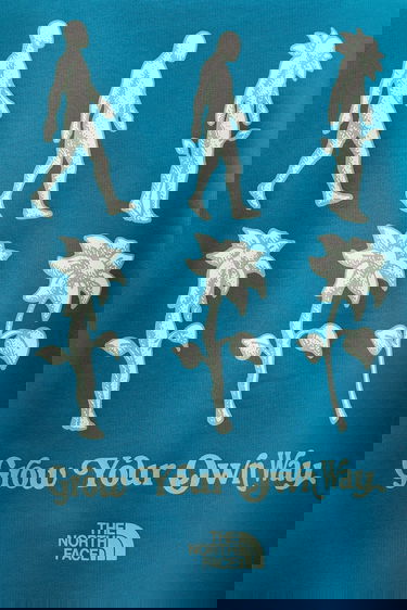 Суитчър The North Face Connect Relaxed Fit Crewneck Sweatshirt with Grow Your Own Way Graphic Print Тюркоазено | NF0A8E3ZBSI1, 4