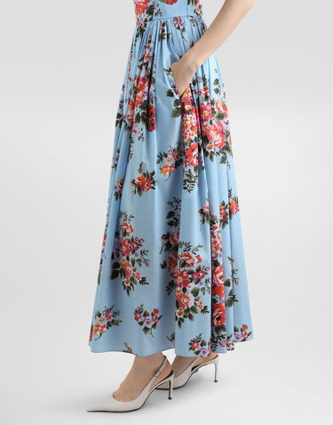 Pокля Dolce & Gabbana Dolce & Gabbana Flower Bouquet-print Pleated Maxi Dress Многоцветен | F6TTHTHS5UUHC5ZO, 3