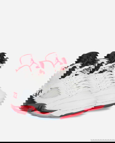 Кецове и обувки Jordan Air Jordan 5 OG 'Fire Red Black Tongue' - 2025 Бяло | HQ7978-101, 3