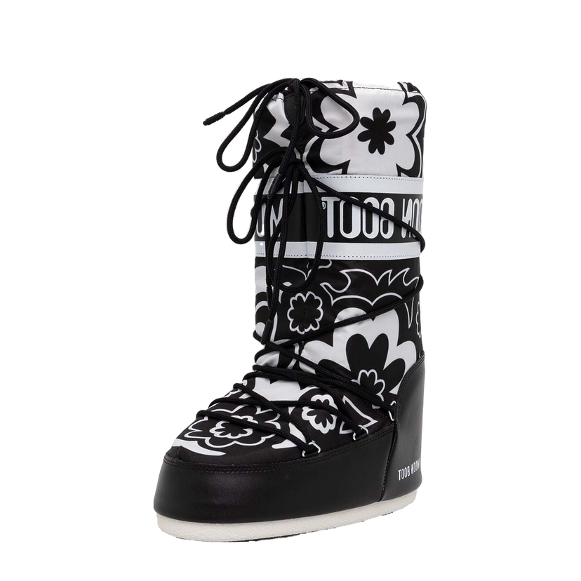 Кецове и обувки Moon Boot MB ICON FLOWER Boots Черно | 80D1402940.NA02