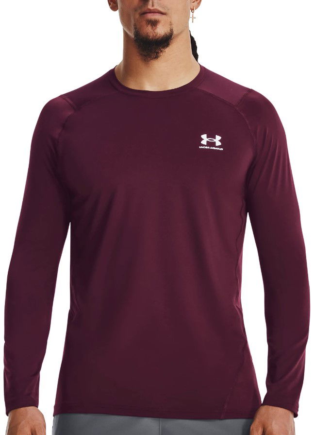 Тениска Under Armour UA HG Armour Fitted LS Бургунди | 1361506-600, 0