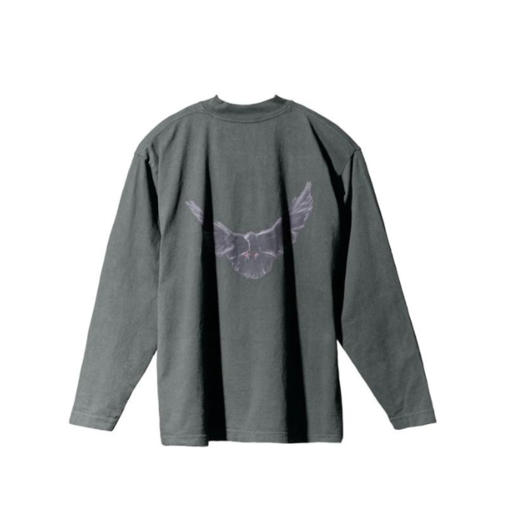 Тениска GAP Yeezy Gap Engineered by Balenciaga Dove Long Sleeve T-Shirt Сиво | YEEZY-SS22-120, 0
