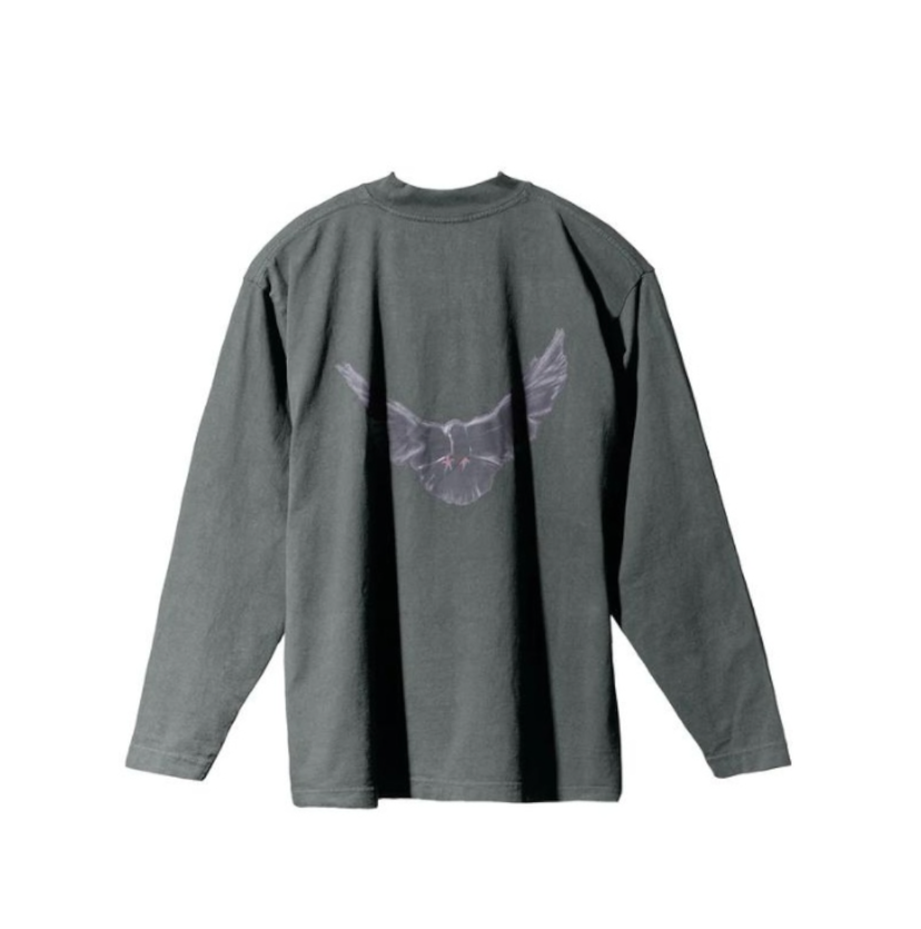 Тениска GAP Yeezy Gap Engineered by Balenciaga Dove Long Sleeve T-Shirt Сиво | YEEZY-SS22-120