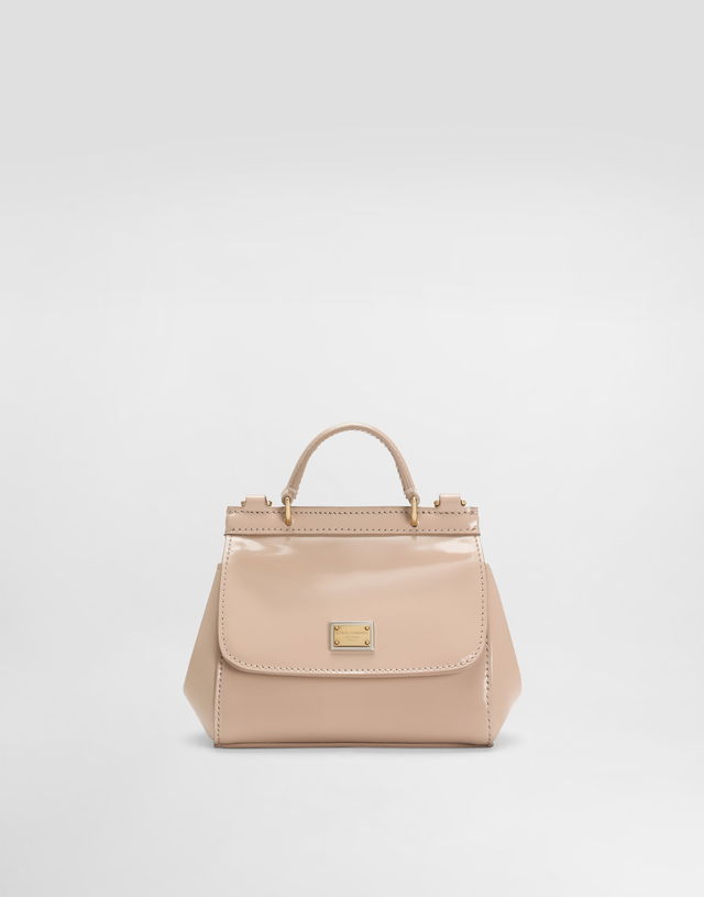 Dolce & Gabbana Mini Sicily Patent Calfskin Bag