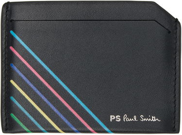 Портфейл Paul Smith PS Paul Smith Sports Stripe Card Holder Черно | M2A-7621-APSSTS, 0