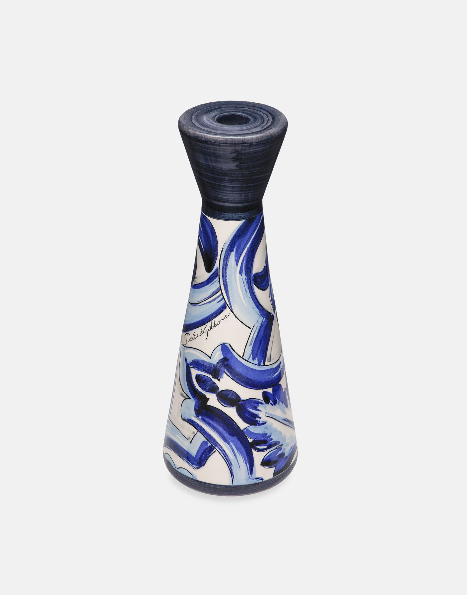 Домашен декор Dolce & Gabbana Dolce & Gabbana Ceramic Candle Holder Синьо | TCC187TCACDUB001, 1