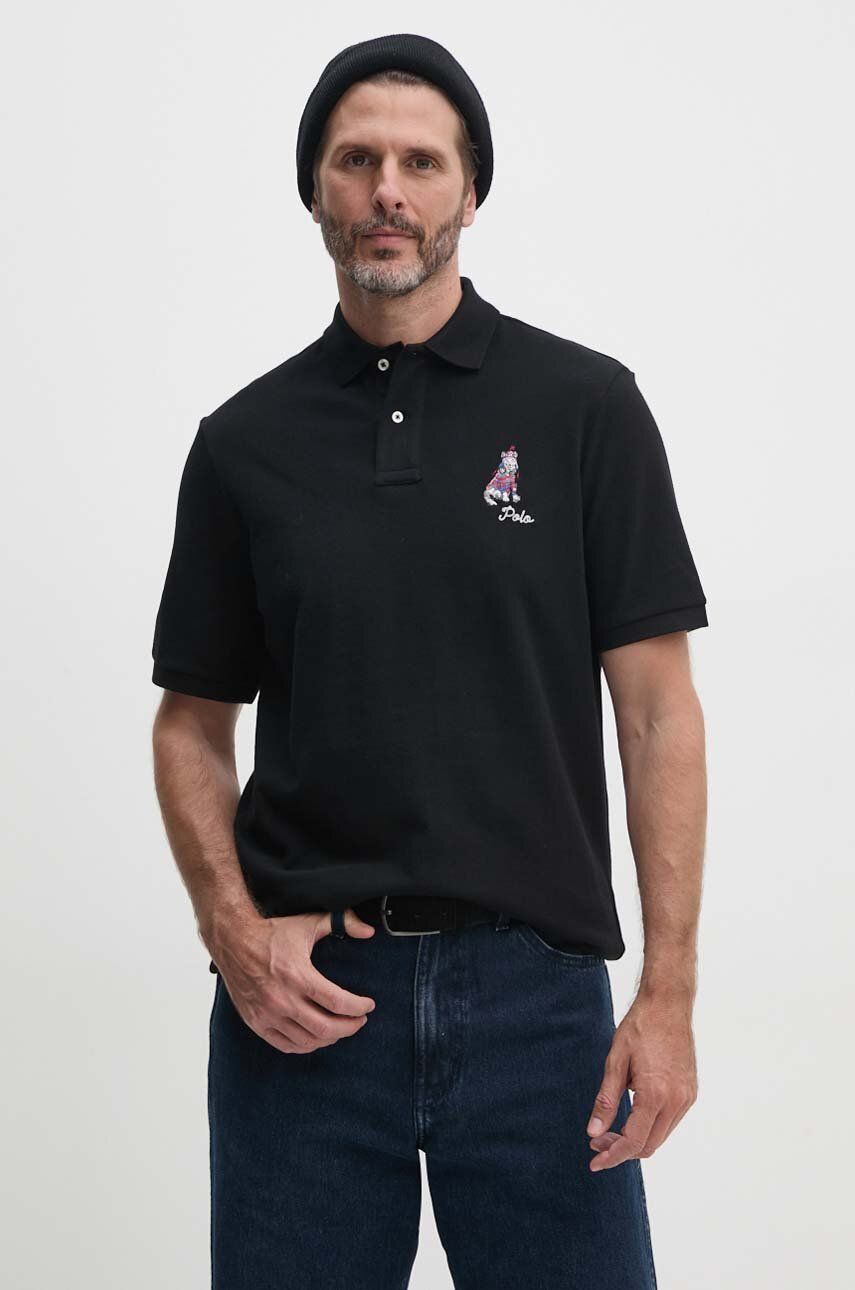 Поло тениска Polo by Ralph Lauren Polo Shirt With Print Черно | 710953336, 0