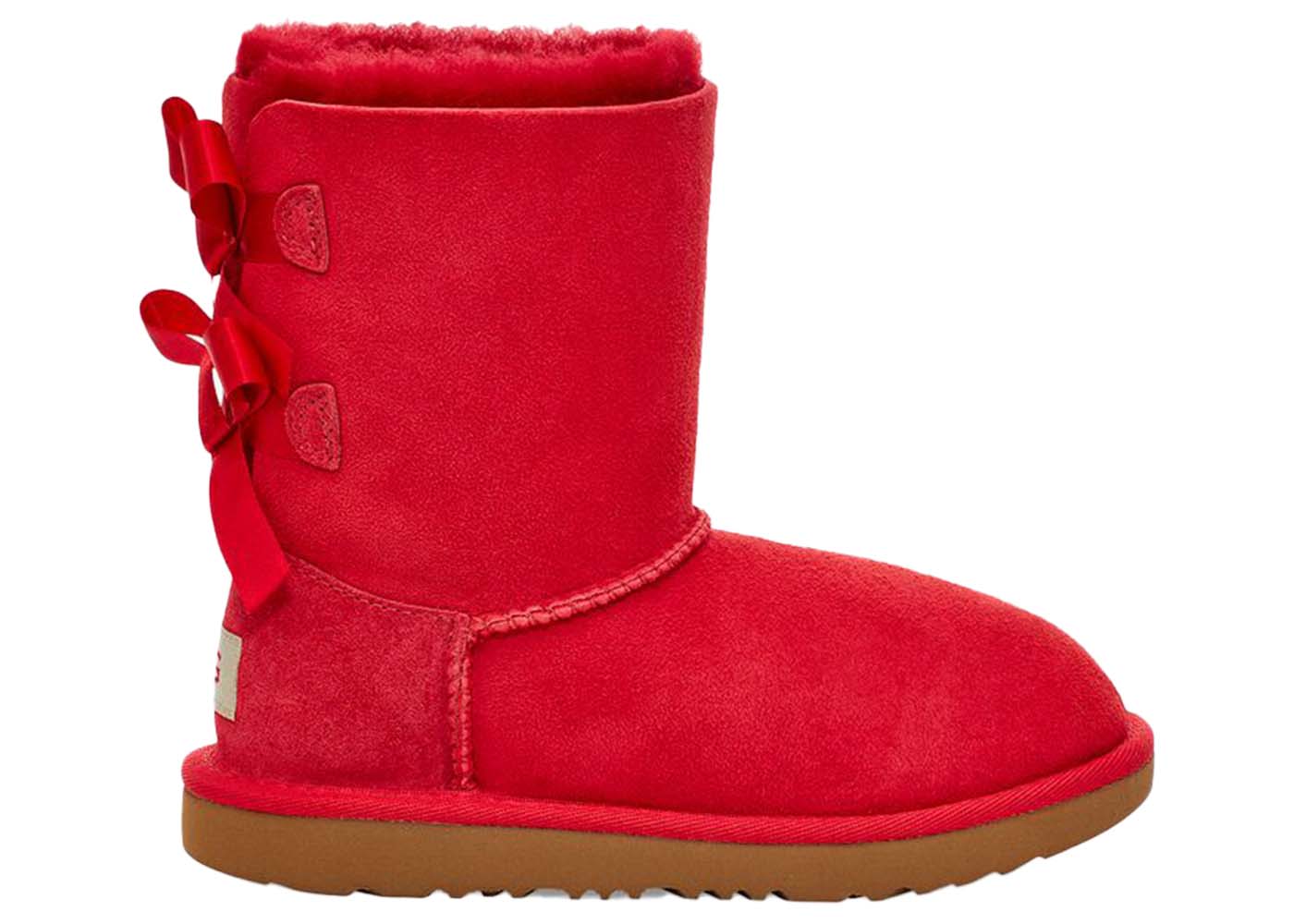 Облекло UGG Bailey Bow II Boot Ribbon Red (Toddler) Червено | 1017394T-RBRD, 0