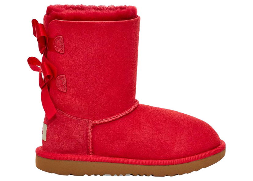 Облекло UGG Bailey Bow II Boot Ribbon Red (Toddler) Червено | 1017394T-RBRD