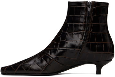 Кецове и обувки TOTEME TOTEME 'The Slim' Kitten Heel Ankle Boots Кафяво | 241-WAS940-LE0023, 2