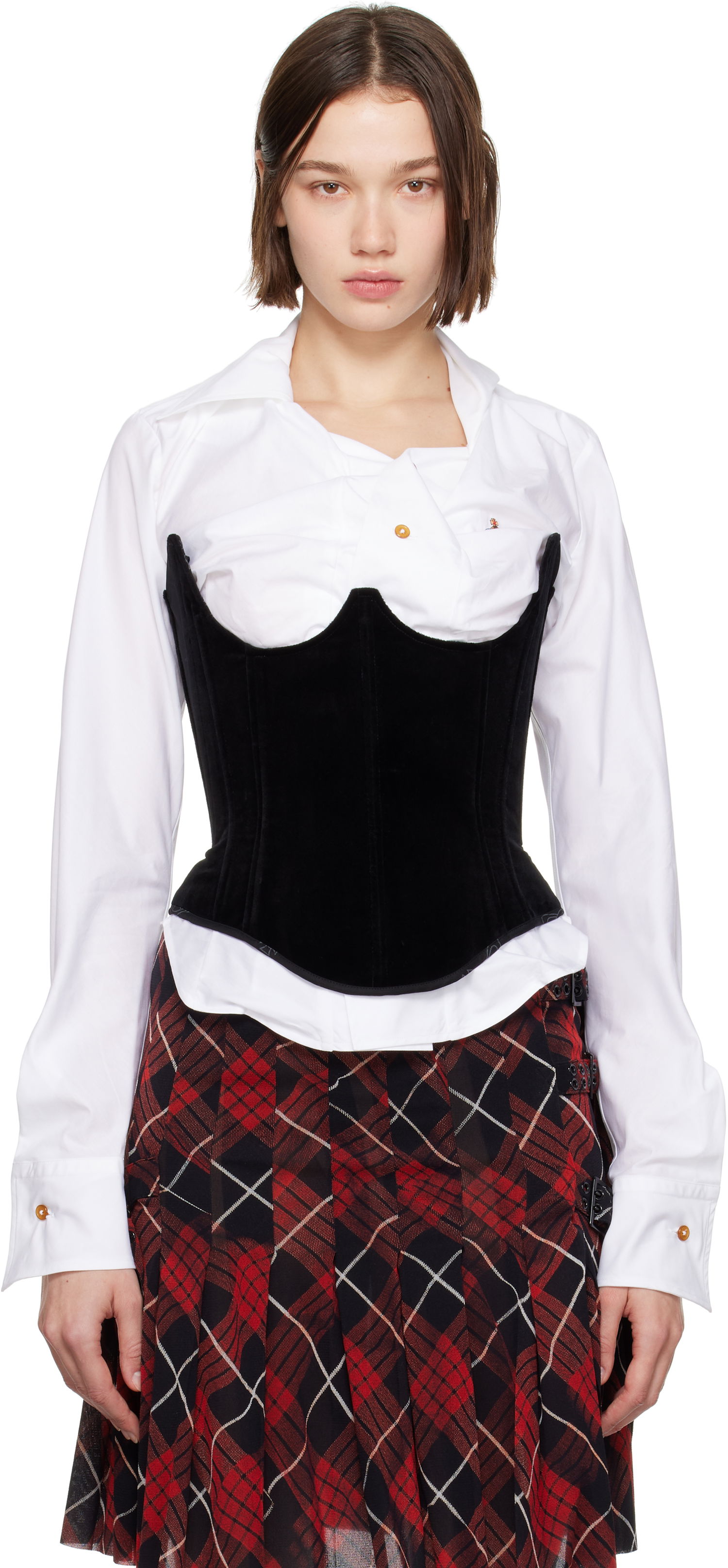 Сутиен Vivienne Westwood Bella Cupless Corset Черно | 1503003Q-W00WX-, 0