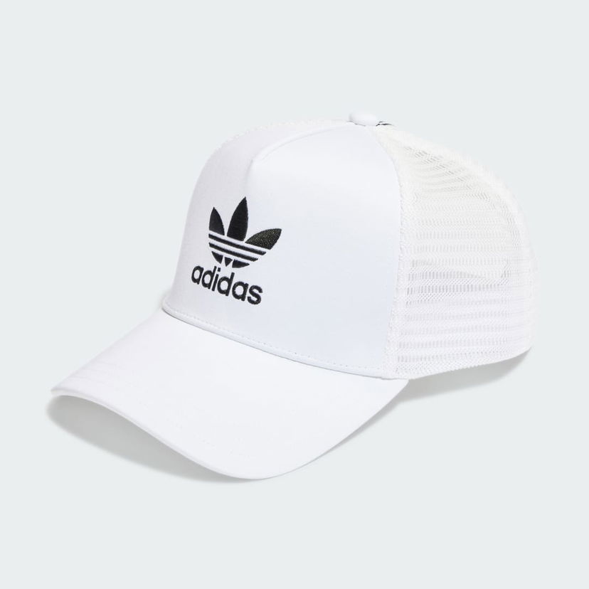 Шапка с козирка adidas Performance Adicolor Classic Trucker Hat Бяло | IS3015