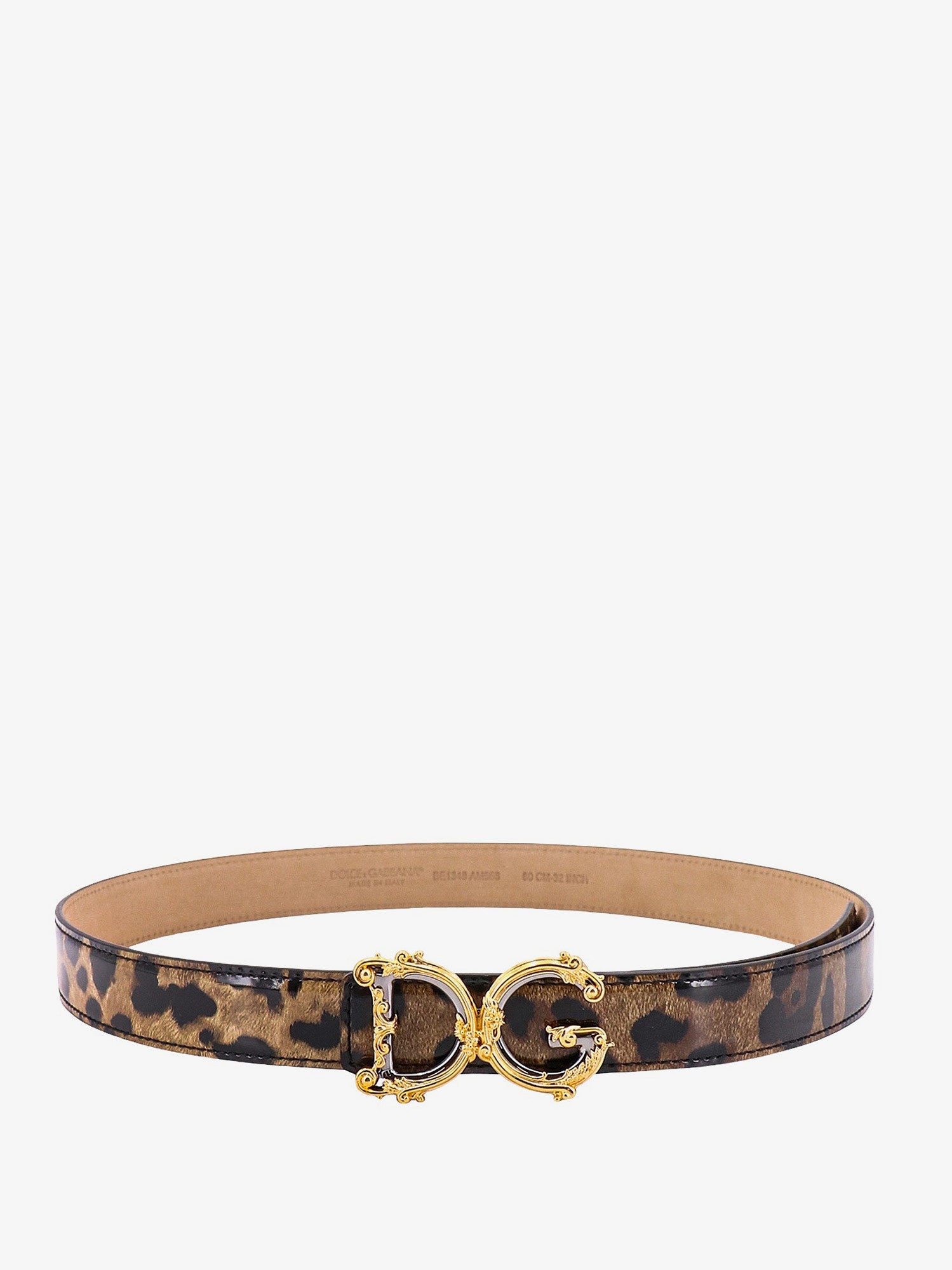 Колани Dolce & Gabbana Dolce & Gabbana Leopard Print Leather Belt Кафяво | BE1348AM568HA93M, 0