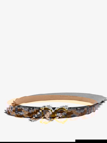 Колани Dolce & Gabbana Dolce & Gabbana Leopard Print Leather Belt Кафяво | BE1348AM568HA93M, 0