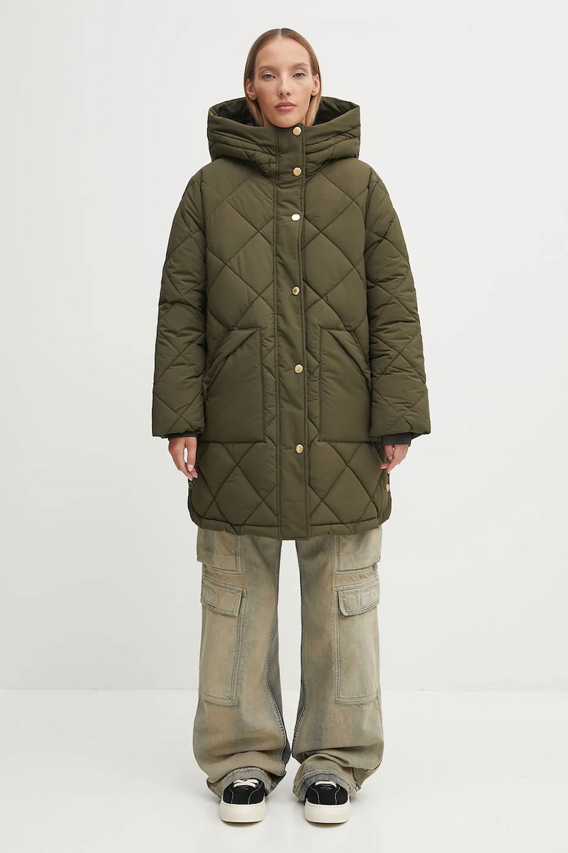 Пухо яке Barbour Barbour Kailyn Puffer Hooded Jacket Зелено | LQU1843OL51