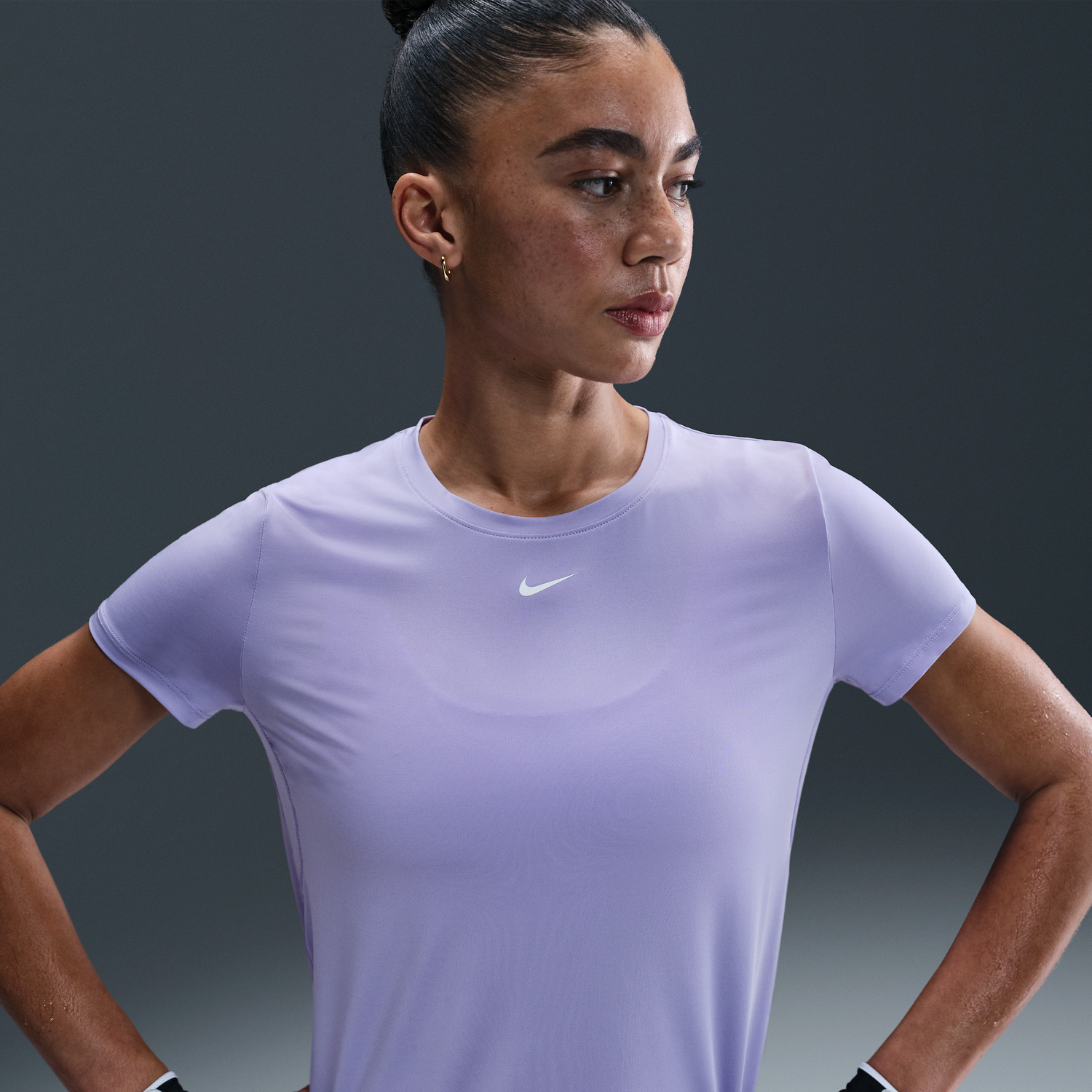 Тениска Nike Dri-Fit One Classic Short Sleeve T-Shirt Лилаво | IB9408-533, 0