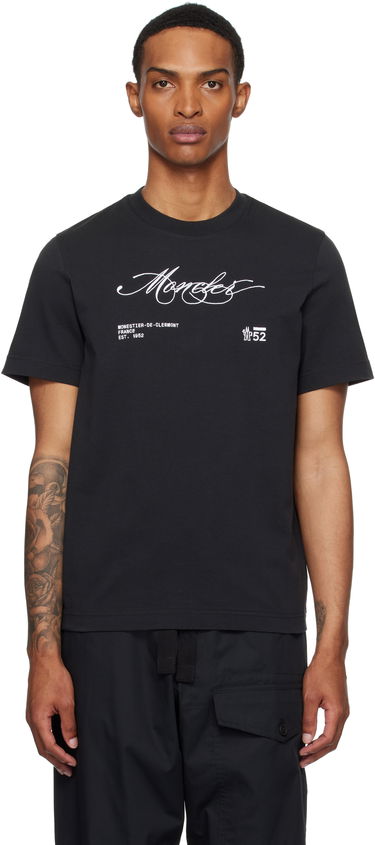 Тениска Moncler Moncler Archivio Creativo T-Shirt Черно | K20918C0001289AUG, 0