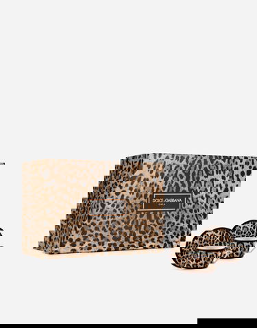 Домашен декор Dolce & Gabbana Casa Leopard Print Gift Box With 2 Porcelain Teacups With Saucers Многоцветен | TC0S24TCA71UL003, 0
