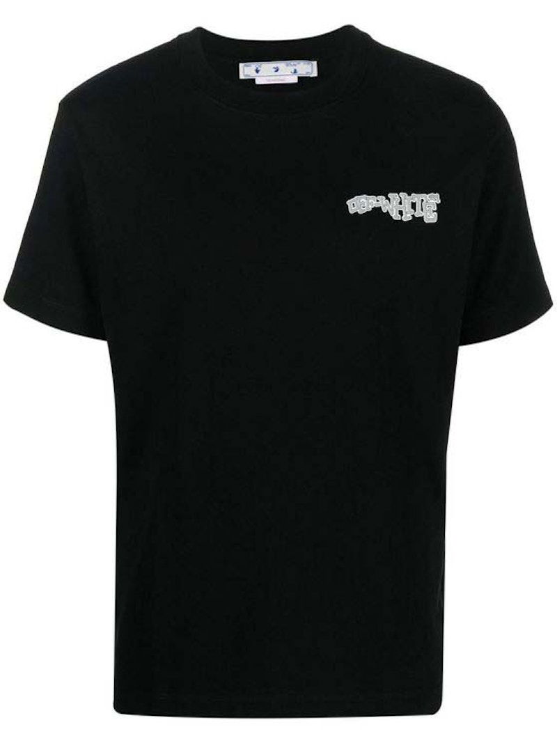 Тениски и потници Off-White Carlos S/S Slim T-Shirt Черно | OMAA027F22JER0181001, 0