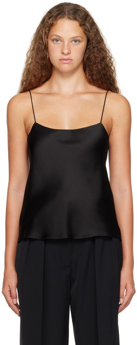 Потник The Row Silk Satin Camisole Черно | W151-W441, 0