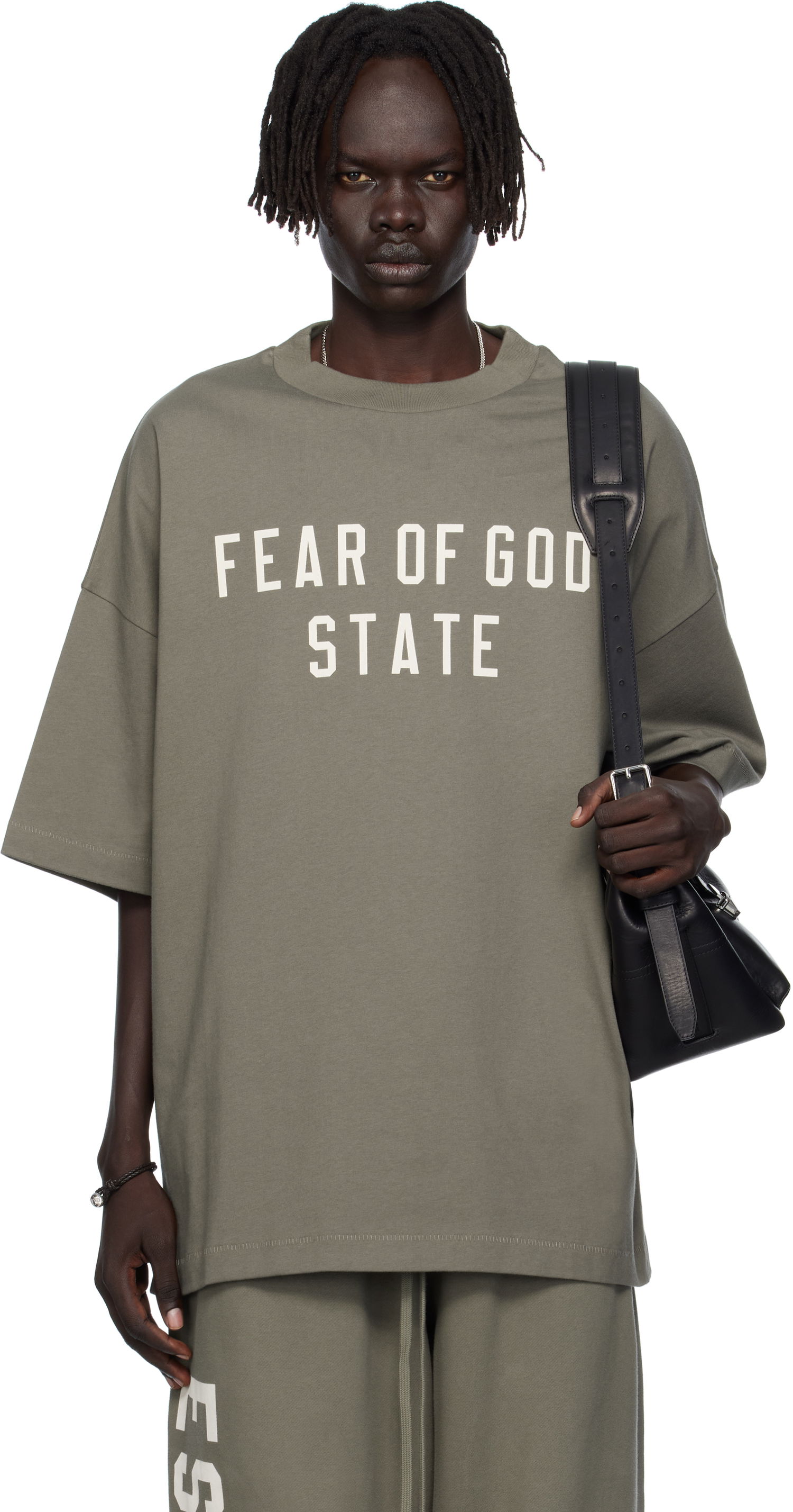 Тениска Fear of God Fear of God ESSENTIALS 90s Fit T-Shirt Зелено | 125SP254477F, 0