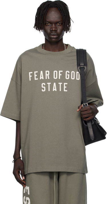 Тениска Fear of God Fear of God ESSENTIALS 90s Fit T-Shirt Зелено | 125SP254477F, 0