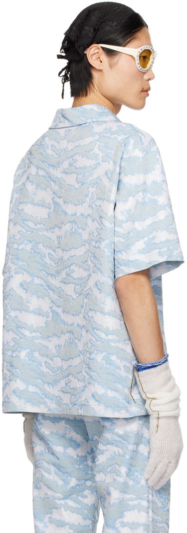 Риза Anna Sui Anna Sui Exclusive Printed Shirt Синьо | M1024D20, 2