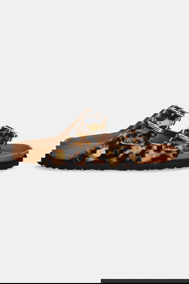 Кецове и обувки Birkenstock Leopard Print Buckled Sandals 1774 Arizona FUR Кафяво | 1031699, 1