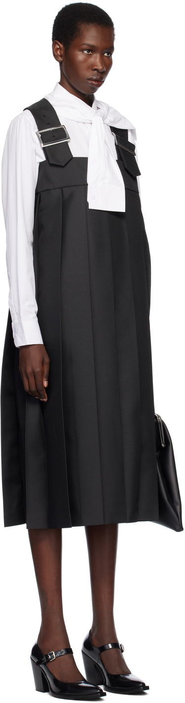 Pокля Comme des Garçons Comme des Garçons Gabardine Midi Dress Черно | RO-A005-051-1, 1