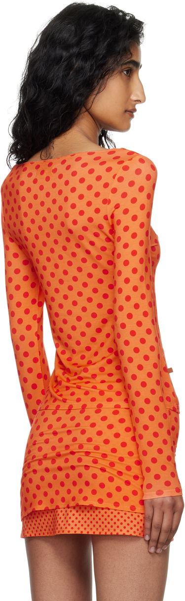 Тениска Miaou Miaou Amelia Polka Dot Long Sleeve Top Оранжево
 | 7183LJBRRP, 2