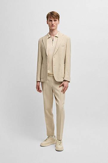 Knit Sweater with Zip Placket, 1