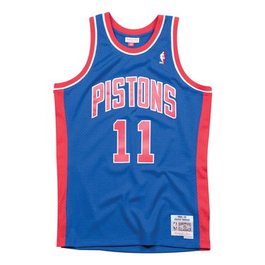 Фланелка Mitchell & Ness NBA Swingman Jersey Detroit Pistons Isiah Thomas Синьо | SMJYGS18163-DPIROYA88ITH, 0