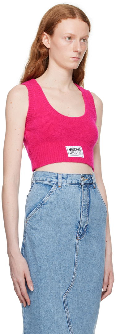 Потник Moschino Jeans Patch Knit Tank Top Розово | 0880 8204, 1