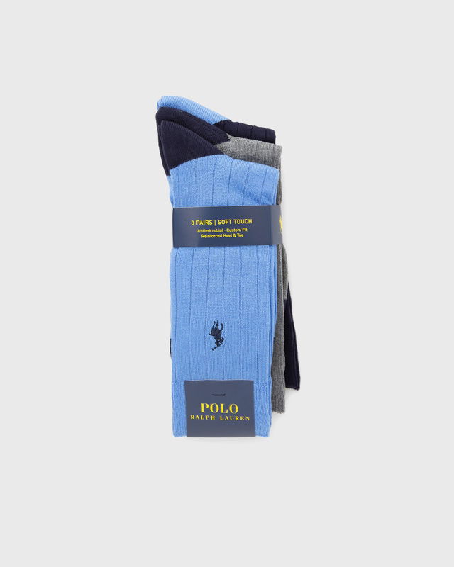 SOFT RIB-CREW SOCK-3 PACK