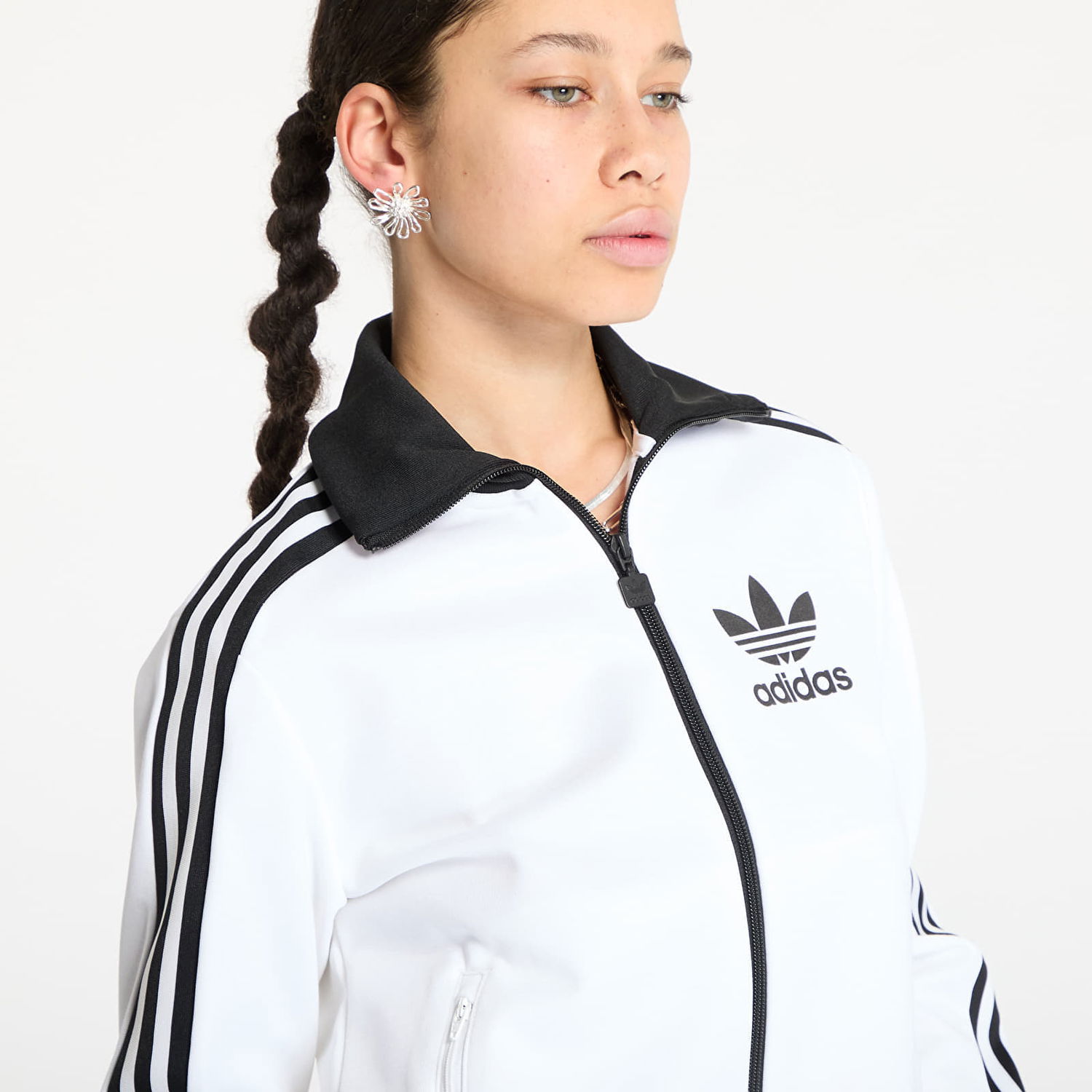 Яке бомбър adidas Originals Adicolor Classic Track Top Бяло | JC5806, 1