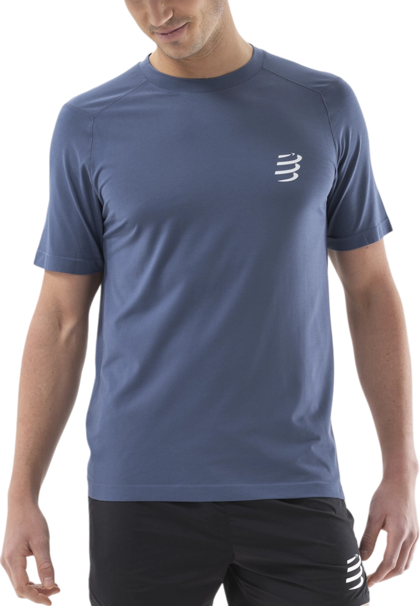 Тениска Compressport Compressport Performance Short Sleeve T-Shirt Синьо | atsm4925123