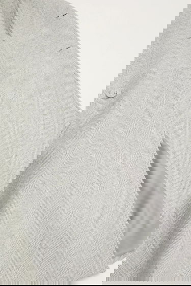 Палта Lacoste Double-breasted Long Coat with Wool Blend Сиво | BH5529, 4