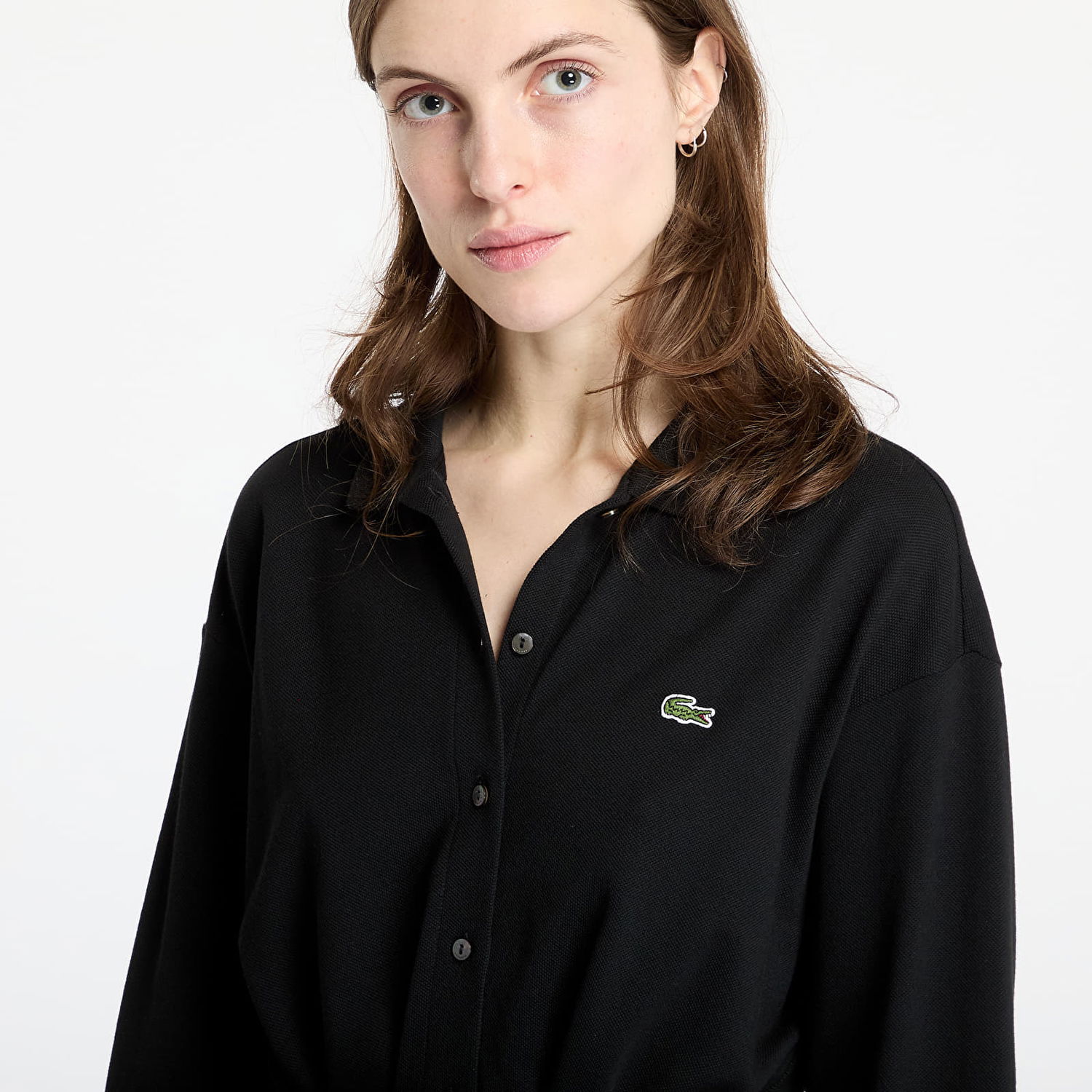Pокля Lacoste Relaxed Fit Pique Polo Dress Черно | EF0850 031, 1