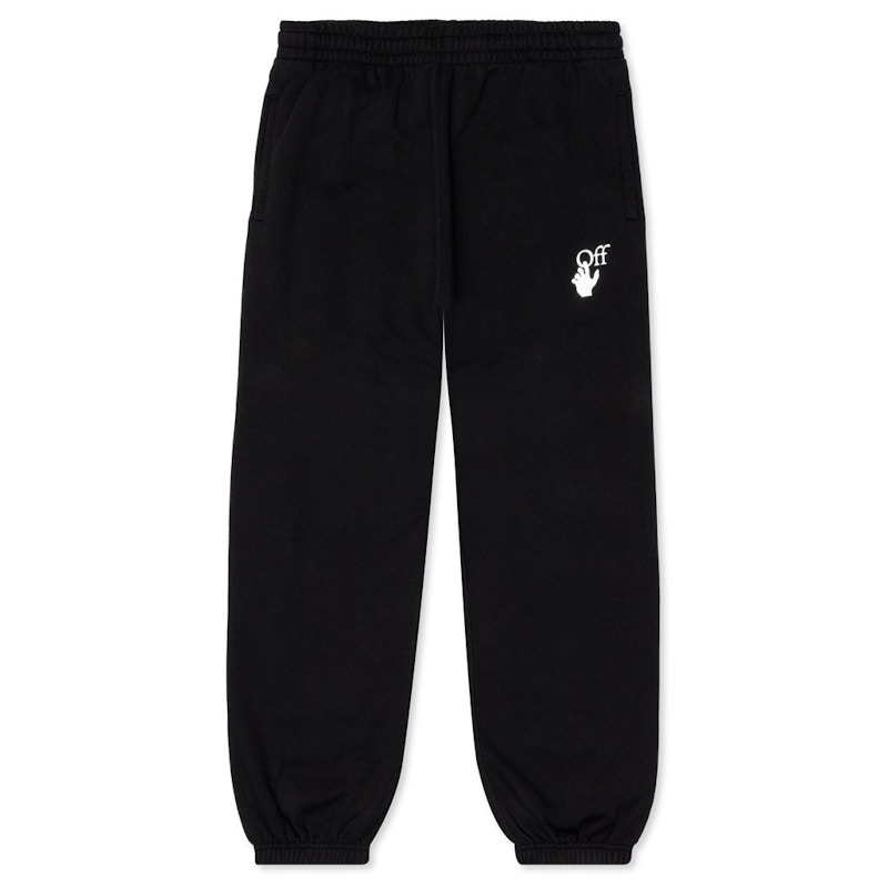 Спортни панталони Off-White Slim Fit Marker Track Sweatpants Black Multi Черно | OMCH029R21FLE0011032, 0