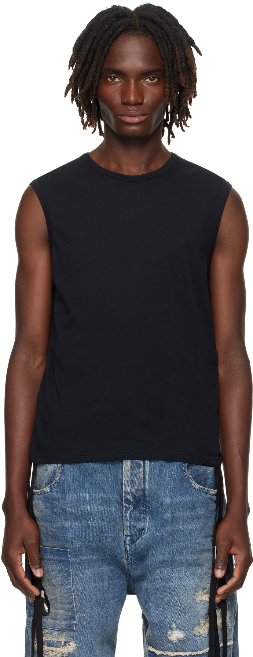 Потник Ann Demeulemeester Ann Demeulemeester Ysewijn 'Eternal Roses' Tank Top Черно | B0012882-FA206-099