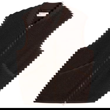 Жилетка Universal Works Wool Fleece Zip Waistcoat Кафяво | 00015-BRN, 0