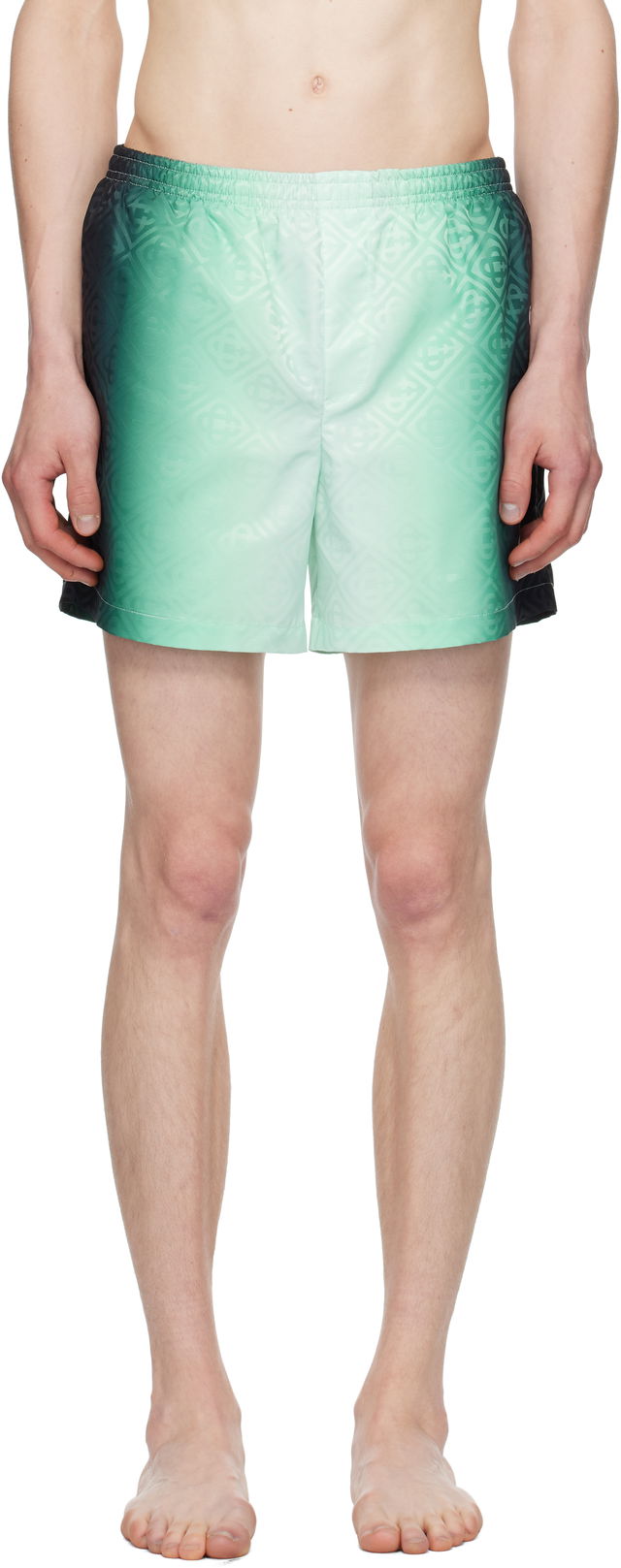 Casablanca Gradient Monogram Jacquard Swim Shorts
