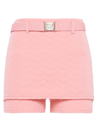 Къси панталони Prada Jacquard Shorts Розово | P222GH_102W_F0028_S_221